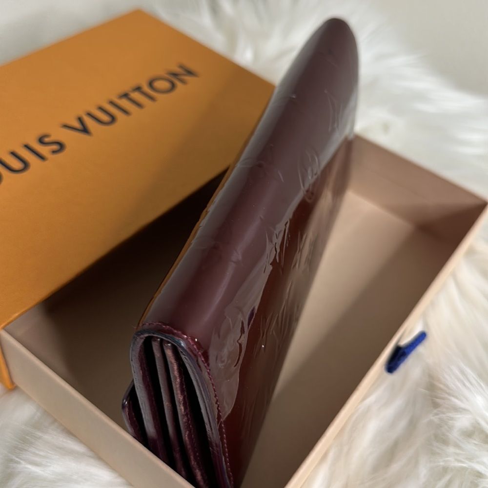 💯 Authentic Louis Vuitton Vernis  Sarah Long Wallet🍀 - Picture 14 of 16